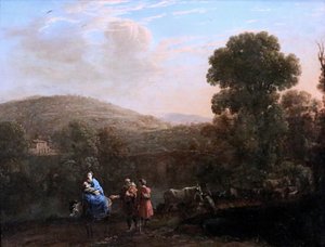 Lorrain - Vlucht naar Egypte. Vlucht naar Egypte. vers 1640. Straatsburg