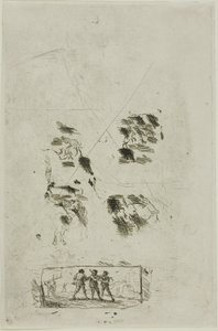 Studie voor een scène met bandieten door Claude Lorrain