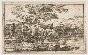 De kudde bij de drinkplaats, 1635