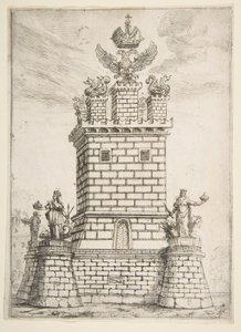 De Vierkante Toren, 1637 door Claude Lorrain