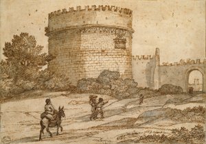 Graf van Cecilia Metella door Claude Lorrain