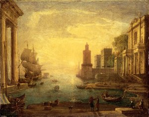Het Grote Kanaal, Venetië door Claude Lorrain
