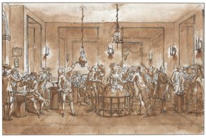 Een magnetisch experiment door Claude Louis Desrais