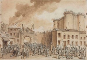 De bestorming van de Bastille op 14 juli 1789