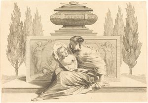 Allegorie ter Ere van Anna van Oostenrijk door Claude Mellan