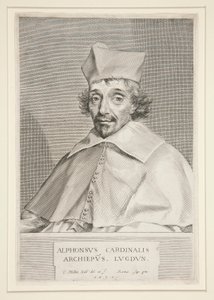 Kardinaal Alphonse de Plessis de Richelieu (broer van de beroemde kardinaal) door Claude Mellan