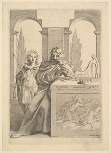 David: Titelpagina voor Talon, LHistoire sainte, III door Claude Mellan