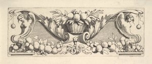 Hoofdband: Mand met Fruit door Claude Mellan