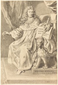 Lodewijk XIV door Claude Mellan