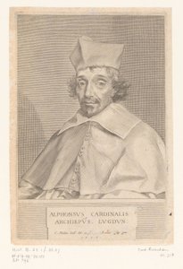 Portret van Alphonse Louis du Plessis de Richelieu, aartsbisschop van Lyon