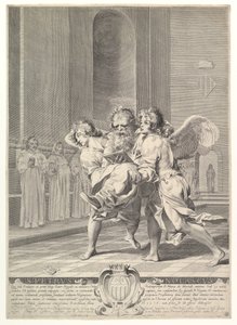 Sint Petrus Nolasque, 1627 door Claude Mellan