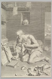St. Hiëronymus Biddend in Zijn Cel Saint Jérôme boeteling, 1665