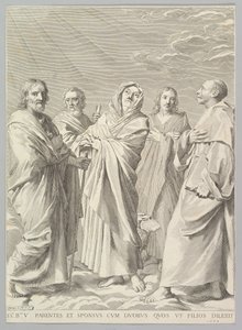 St. Anna, Jozef, Joachim, Bernard en Johannes de Evangelist Parenté de la Vierge