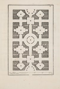 Ontwerp voor Parterre, uit Theatre des Plans et Jardinages, uitgegeven 1652 door Claude Mollet