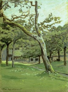 Een boomgaard door Claude Monet