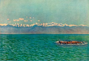 Antibes, 1888, 1937 door Claude Monet