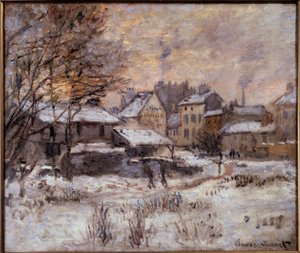 Argenteuil onder de sneeuw