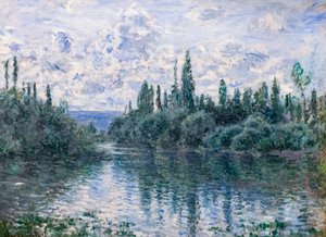 Arm van de Seine bij Vetheuil, c. 1878 door Claude Monet