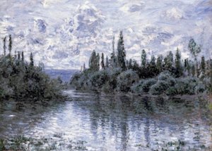 Arm van de Seine bij Vétheuil door Claude Monet