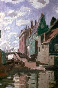 Kanaal bij Zaandam, detail, 1871