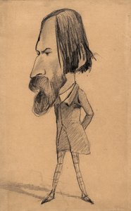 Karikatuur van Auguste Vacquerie