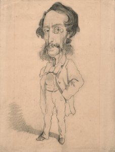 Karikatuur van Mario Uchard, c.1858 door Claude Monet
