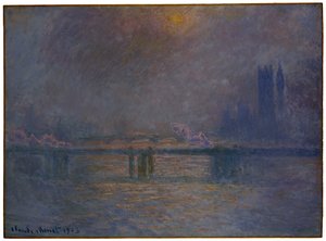 Charing Cross Bridge, De Theems, 1900-03 door Claude Monet
