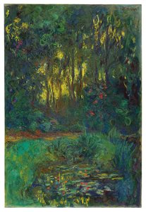 Hoek van de vijver met waterlelies, ca. 1918-19 door Claude Monet