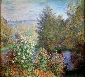 Hoek van de tuin in Montgeron, ca. 1876