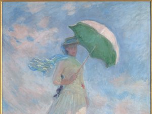 Figuurtest in de open lucht door Claude Monet