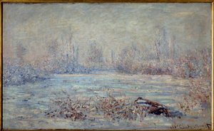 Vorst nabij Vetheuil in 1880 door Claude Monet