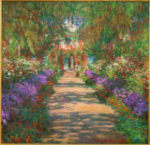 Tuin in Giverny door Claude Monet