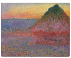 Hooibergen, Roze en Blauwe Impressies, 1891