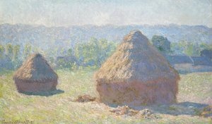 Hooistapels, Eind van de Zomer door Claude Monet
