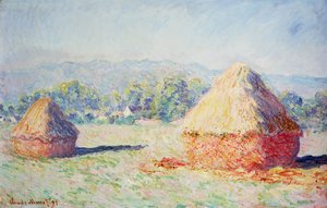 Hooibergen in de Zon, Ochtend Effect, 1891