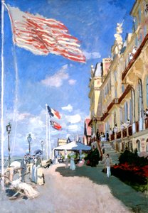 Hotel des Roches Noires, Trouville, 1870 door Claude Monet