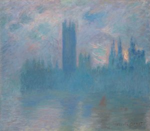 Houses of Parliament, Londen, 1900-01 door Claude Monet