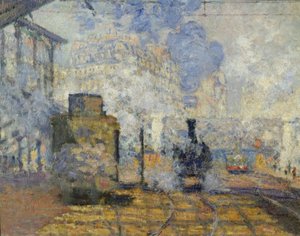 Het station Saint-Lazare door Claude Monet