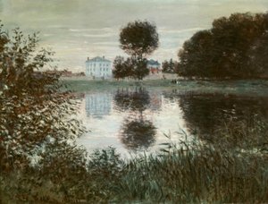 De boom in bolvorm, Argenteuil door Claude Monet