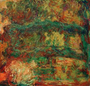 De Japanse brug (Nymphéas, de Japanse brug) door Claude Monet