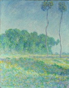Landschap in de lente door Claude Monet