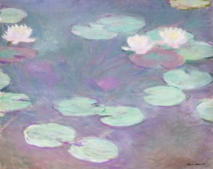 Roze waterlelies, Claude Monet