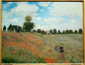 Klaprozen, nabij Argenteuil door Claude Monet