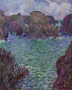 Port-Goulphar, Belle-Île, 1887 door Claude Monet