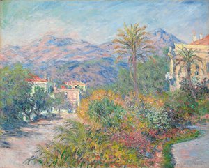 Romeinse weg bij Bordighera; Strada Romana a Bordighera, 1884 door Claude Monet