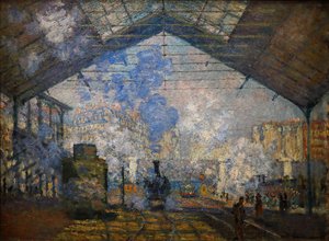 Station Saint-Lazare door Claude Monet