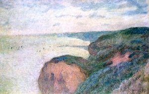Steile kliffen bij Dieppe, 1897