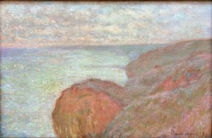 Op de Klif bij Dieppe, bewolkte lucht