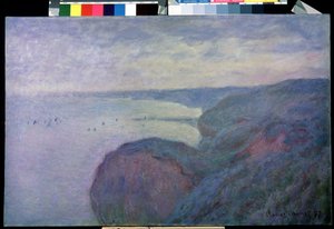Op de klif bij Dieppe door Claude Monet
