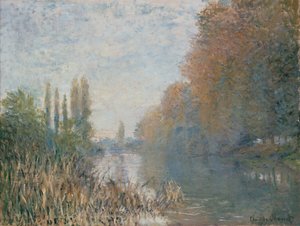 De oevers van de Seine in de herfst door Claude Monet